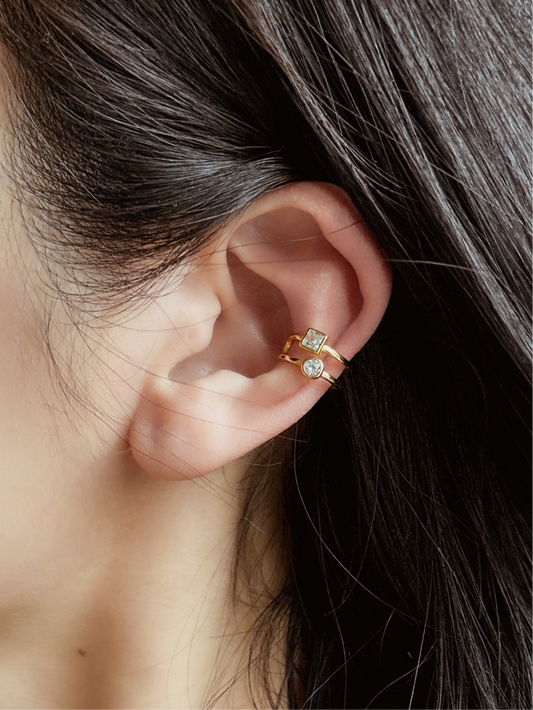 EVE Ear Cuff with Stones - ASH MOLLIE STUDIO