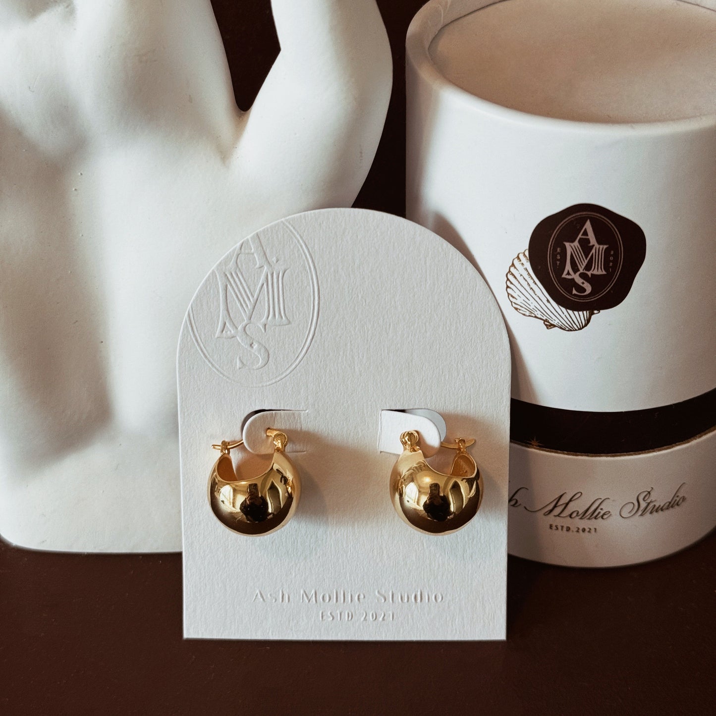 BARRA Dome Earrings