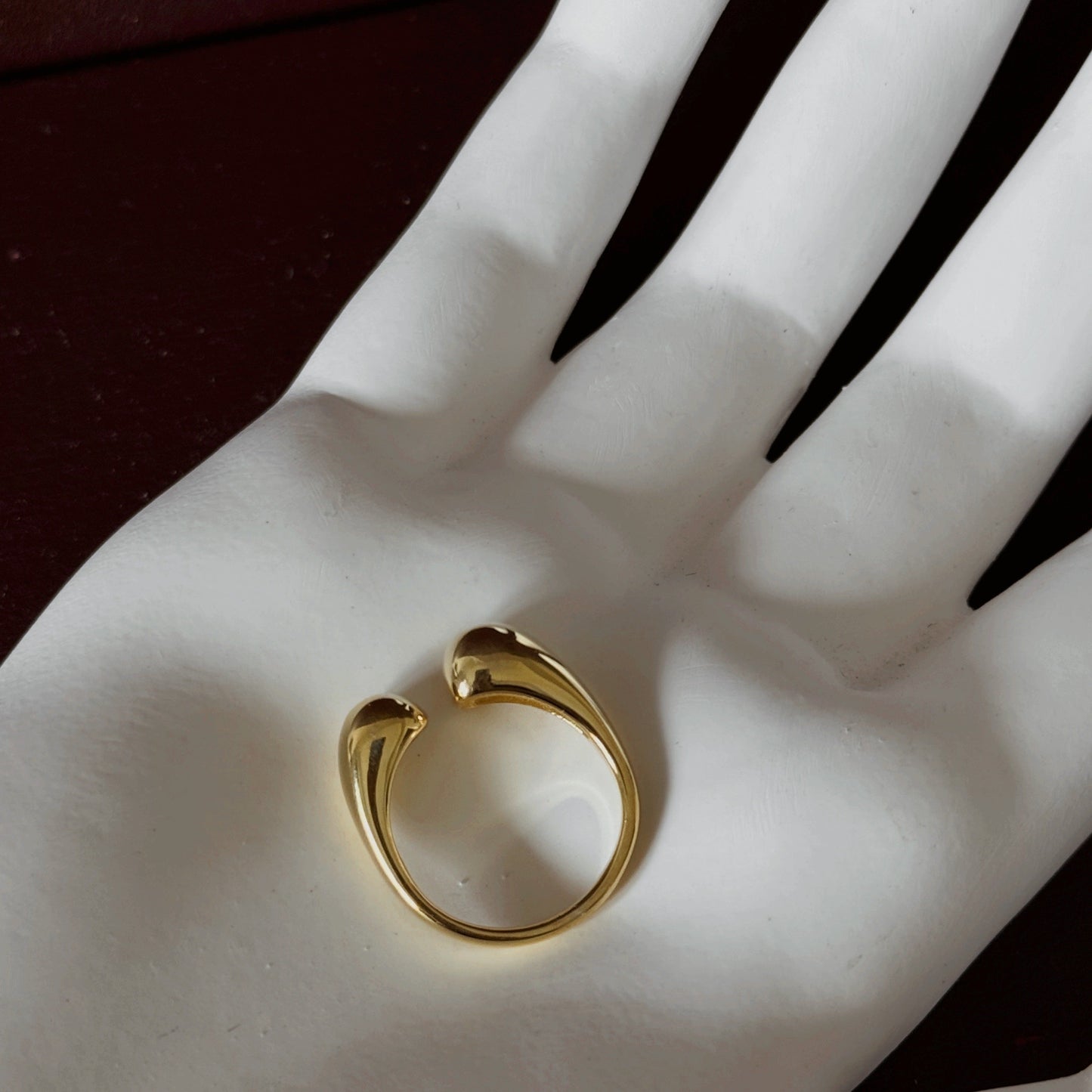 KALI Tear Drop Ring - ASH MOLLIE STUDIO