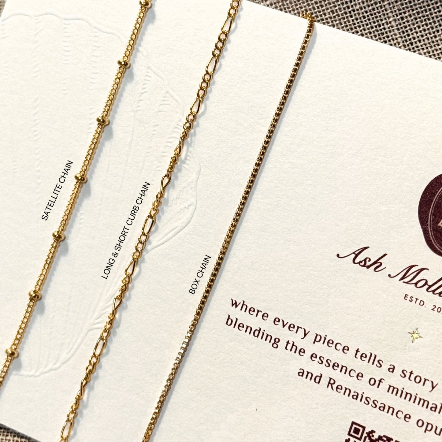 Gold-filled chain necklace for pendants and layering