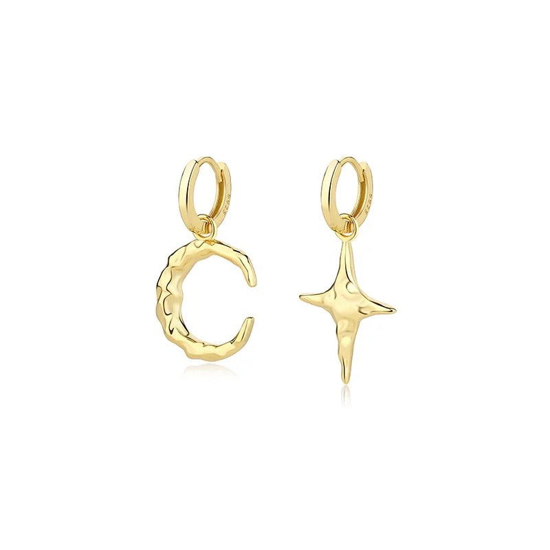 THE MOON & STAR Earrings - ASH MOLLIE STUDIO