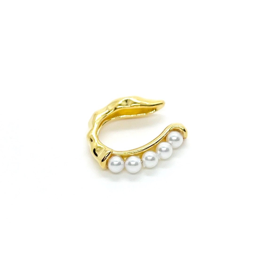 AMS Gold Pearls Ear Cuff