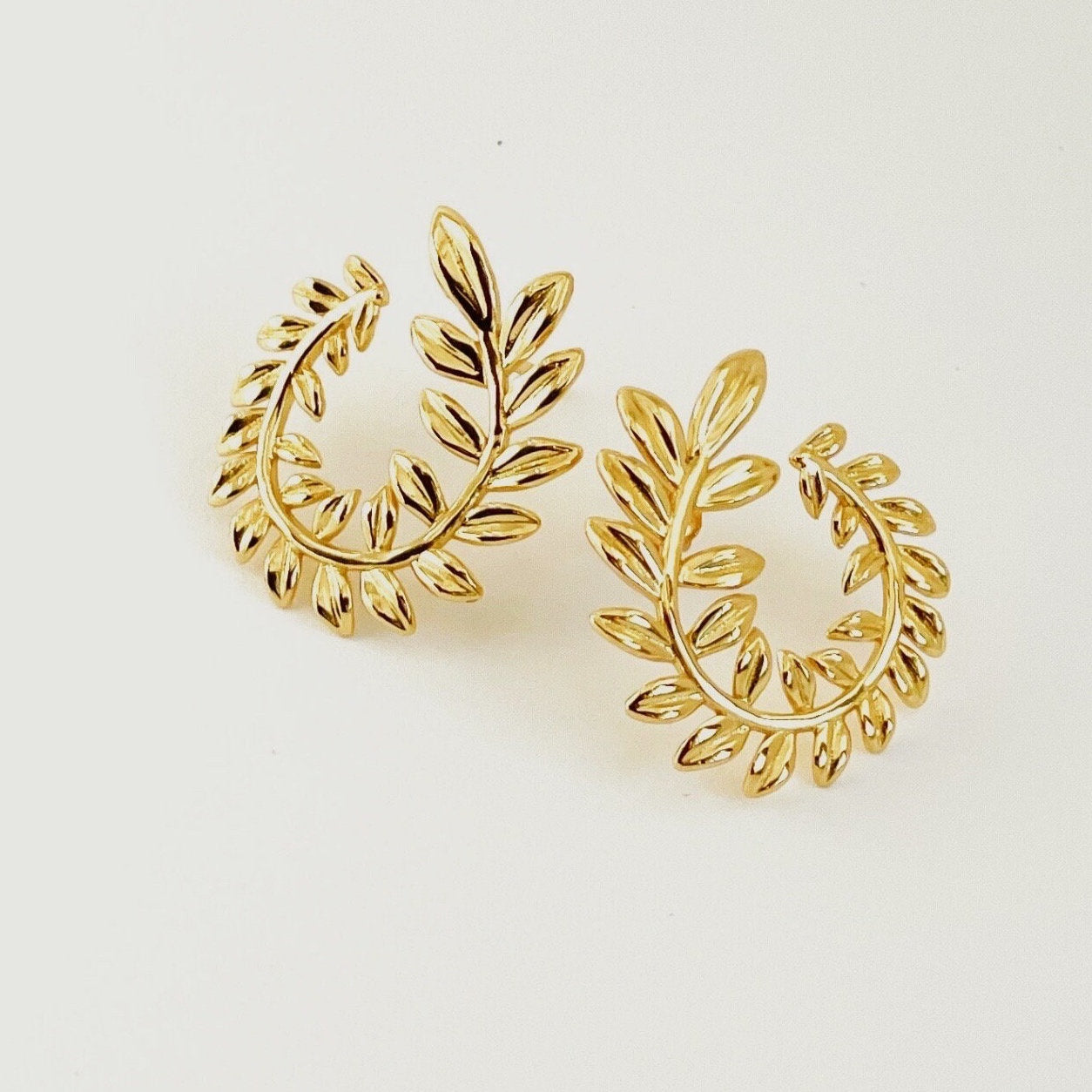 AMS Gold Wreath Earrings