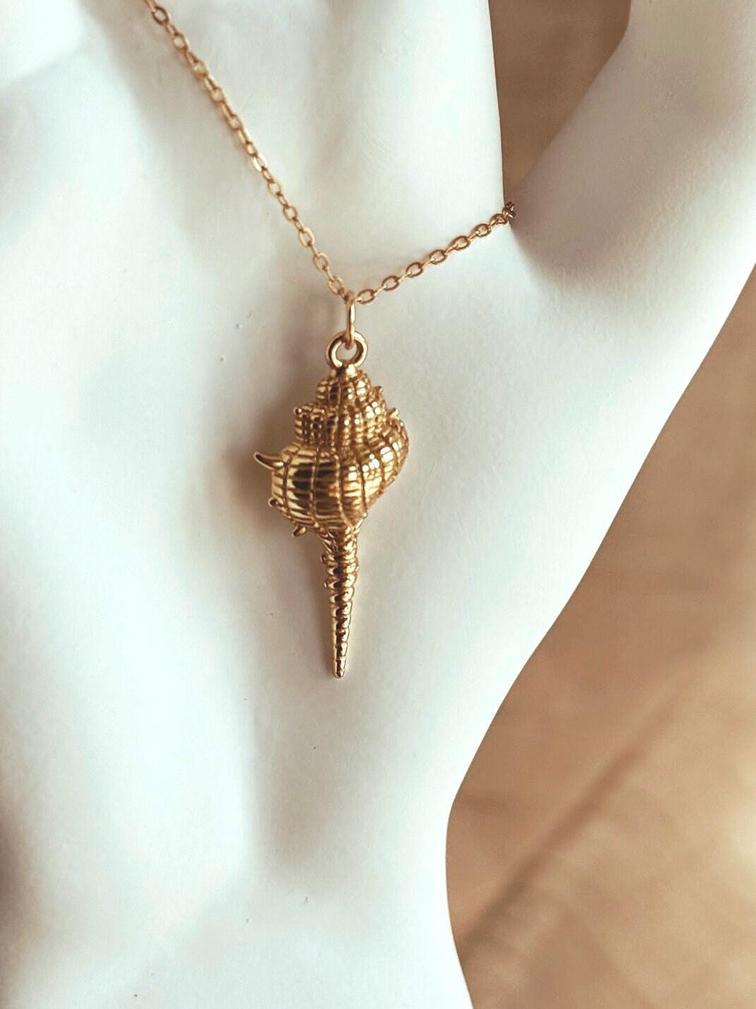 AMS Seashell Gold Pendant