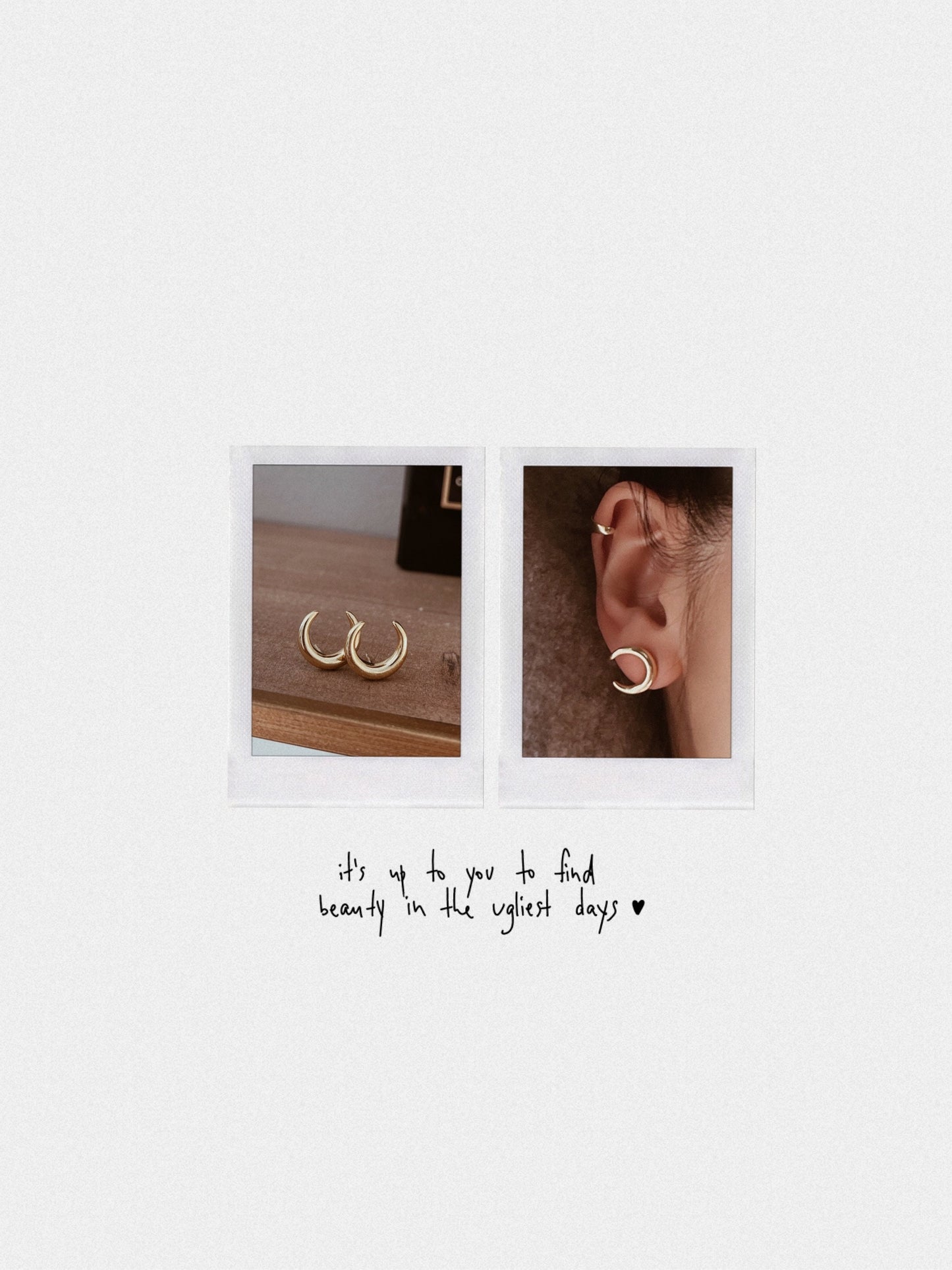 THE MOON Earring Studs